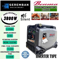 BENMA 3800Watt/3.8KW Portable Inverter & Silent Petrol Generator EC4000i - Battery Start - 6 Months 