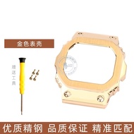 สายนาฬิกาโลหะสี่เหลี่ยมเล็ก ชิ้นส่วนเปลี่ยนแปลง Casio GW-B5600 DW5600 5610 GM5600 ชิ้นส่วนเปลี่ยนแปล