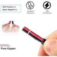 2 Wire Y Splitter Pigtail Cable,16AWG 1 to 4 Way LED Splitter Extension Cable for Indoor/Outdoor LED