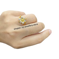 375 gold flower ring