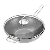 Zwilling Twin Nova Plus Honeycomb Wok 30cm/32cm Stainless Steel Wok Non Stick Wok Induction Wok