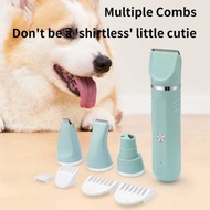 4 in 1 Dog Cat pers Electric Professional Silent Hair Cutter USB Rechargeable Pet Grooming per