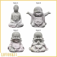 [Lovoski1] Buddha Statue Buddha Sculpture Collectible Figurine Miniature Sitting Buddha