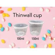 Thinwall cup / dessert cup / cup puding 1ml 150ml