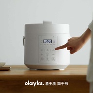 Olayks เตาหม้อหุงข้าวแรงดันขนาดเล็ก2L สำหรับใช้ในบ้านระบบไฟฟ้าไม่เคลือบผิวแบบญี่ปุ่นและเกาหลีระดับไฮ