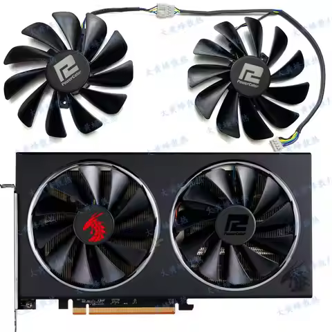 New Cooling Fan for POWERCOLOR RX5700XT RX5700 RX5600XT Red Dra Graphics Card