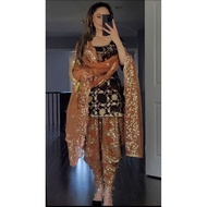 BEAUTIFUL TOP- DHOTI SALWAR WITH DUPATTA