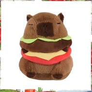 1 Piece Realistic Capybara Burger Plush, Plushie Toy, Total Height About 20cm Soft Hamburger Food St