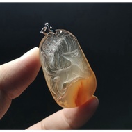 Red Rabbit Hair 9 Tails Fox Pendant 红兔毛九尾狐