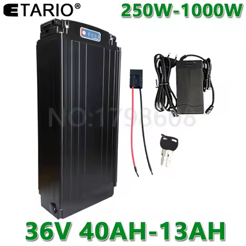 Rear Rack 36V 40Ah Electric Bicycle Battery 36V 13AH 15AH 18AH 20AH 25AH 30AH 35AH 40AH Ebike Liion 