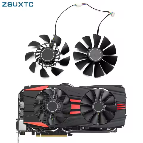 2PCS/lot T129215SU 0.5A Cooler Fan Replace For ASUS R9 280X 290 290X 390 390X GTX 780 780Ti 970 980 