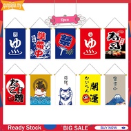 30x45cm Sushi Shop Hanging Flag Japanese Style Lucky Cat Triangle String Flag Oxford Cloth Izakaya H