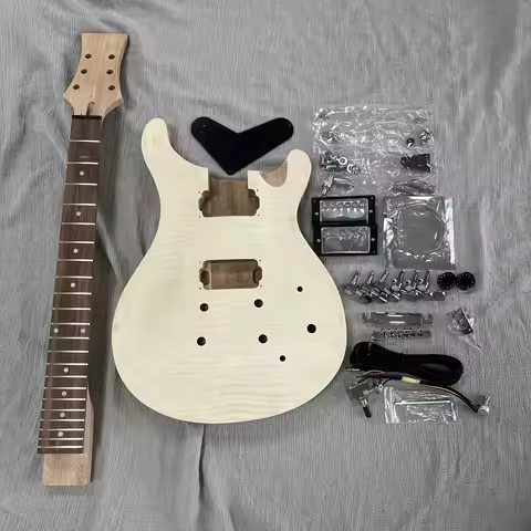DIY PRS Style Electric Guitar Kit Rosewood Fretboard 6 Strings Mahogany Body Electric Guitar-Themed 