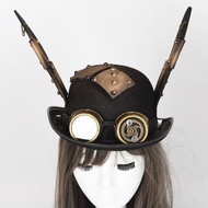 Steampunk Steampunk Top hat Bunny Ears Gothic Goggles Retro Headwear Gothic hat.