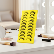 GROINNEYA 9 Pairs 3D Natural Slim Faux Mink Lashes for Eyelash Extension