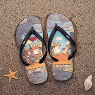 男夾腳拖鞋 汪來汪趣  柯基 狗狗 防滑防水人字拖  澳洲沙灘