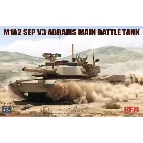 1/35 assembly model Ryefield RM-5104 M1A2 SEP V3 abrams Main Battle Tank diy toys Model Kit