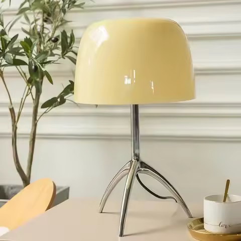 Dannish Bauhaus Style Desk Lamp Glass Lampshade Bedroom Living Room Decoration Table Light LED Fosca