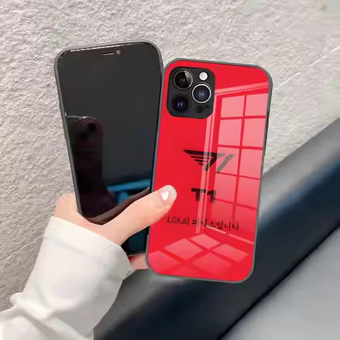 SKT T1 Phone Case For IPhone 17 Pro Max 15 Pro 16 14 Plus 12 13 Mini 11 Pro Shockproof Glass Cover