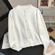 Plus Size 1XL-5XL Autumn Winter Warm Women Knit Sweater Cardigan Casual Fall Clothing