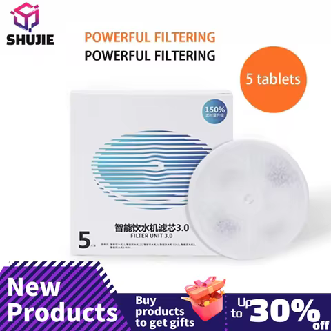 5pcs Intelligent Water Dispenser Replacement Cat Water Fountain Filter Ion Exchange Resin Fit For PE