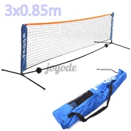 Tennis Net Portable Frame Badminton Beach Volleyball Training Net 3 Metre Wide