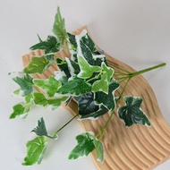 7 Heads Artificial Plant Green Leaves  Fake Plant Office/Restaurant Decoration bunga hiasan