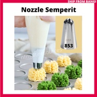 Nozzle Semperit Biskut 853 Acuan Steel 8Teeth Pecah 8 Icing Piping Tip