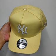NEW cap new York Yankees topi yellow lelaki wanita snapback 9 forty newera baseball hats trucker hip