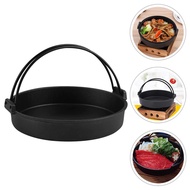 Japanese Sukiyaki Pot Cast Iron Skillet Portable Cooking Stove Kitchen Cookware