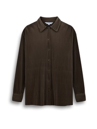 AIIZ (เอ ทู แซด) - AIIZ เสื้อเชิ้ตผู้หญิงแขนยาวผ้าย่น