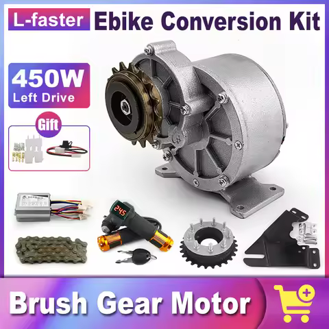 L- faster DIY 450W 36V 24V Brushed Motor for ebike conversion kit