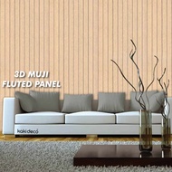 Kakideco Fluted Panel Wallpaper Sticker KTV Self-Adhesive Mirror Silver Gold Living Room Decoration