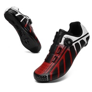 TABOLU Cycling Shoes Men's Professional Road Cycling Shoes SPD Shoes Men's Cleats Pedal Cycling Shoe
