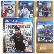 PS4 CD (USED) Fifa18 | NBA 2k18 | NBA 2k19 | Pes 2018 | Pes 2019