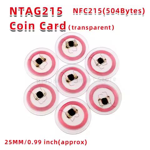 10/50100pcs NTA-G 215 Coin Card 13.56MHz NTA-G215 Transparent NFC Creative Nfc Tags Nintendo Switch 