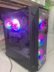 Thùng máy game core i7 2600 ram 16g ssd 120g hdd 250g vga rời rx570 8g ddr5 256b led như hình đang b