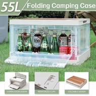 【SG Seller】55L Camping Storage Box Collapsible Storage Box Folding Outdoor Storage Box
