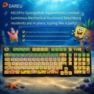 Dareu EK815pro SpongeBob Mixed Light Mechanical Keyboard with 98% Wired Office and Gaming Keyboard