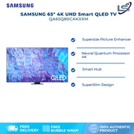 SAMSUNG 65" 4K UHD Smart QLED TV QA65Q80CAKXXM | Tizen™ Smart TV | Dolby Atmos | Smart Hub | SmartThings | HDR | HDMI