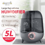 Deerma F323 5L Air Humidifier Transparent Water Tank Silent Ultrasonic Air Purification Aromatherapy Machine