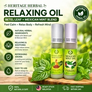 Heritage Herbal Relaxing Oil: Betel Leaf + Mexican Mint Blend