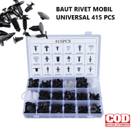 Baut Rivet Mobil Universal Car Push Pin Fasteners Clip 415PCS Bemper Dashboard Mobil Apv Alya Calya