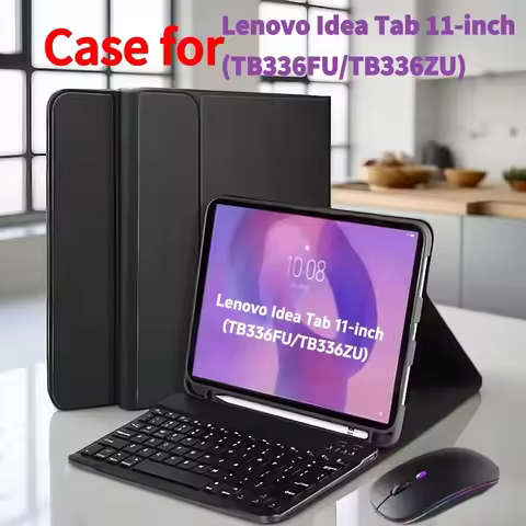 Case for Lenovo Idea Tab 11-inch TB336FU/ZU, Wireless Bluetooth Keyboard Cover for Lenovo Idea Tab 1