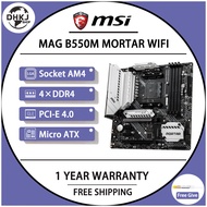 MSI MAG B550M Mortar WiFi Gaming Motherboard AM4 AMD Ryzen DDR4 AMD B550 Gaming AM4 M.2 PCI - E 4.0 