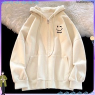 7 Colors Hooded Sweatshirt [S-3XL] Japanese Cartoon Smiling Face Hoodie Men's Oversized S