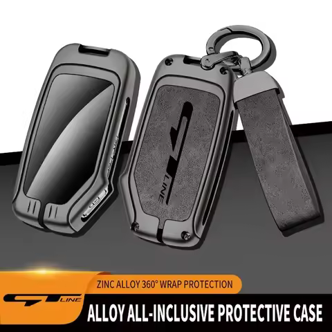 Zinc Alloy 3/4 Buttons Car Remote Key Case For KIA GT Line Forte Seltos K3 K5 Sportage Ceed Soul For