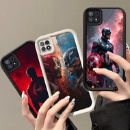 BK-6 Captain America Shockproof Casing for OPPO A93 A16E A16K F17 Reno 4F Realme C20A C11 C20 Pro