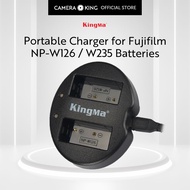 [KingMa] NP-W126 / NP-W235 Dual USB Charger for Fujifilm Camera Batteries W126 / W126S / W235