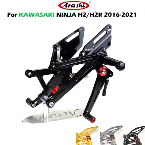 Arashi Motorcycle footrest footpeg pedal foot peg Rearset Rear Set foot rest For KAWASAKI Ninja H2 /
